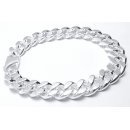 Silver Curb Chain Bracelet 12mm 22-24 cm 72-77g